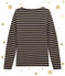 iconisch marinetruitje voor dames blauw SMOKING/bruin BRINDILLE BRILLANT