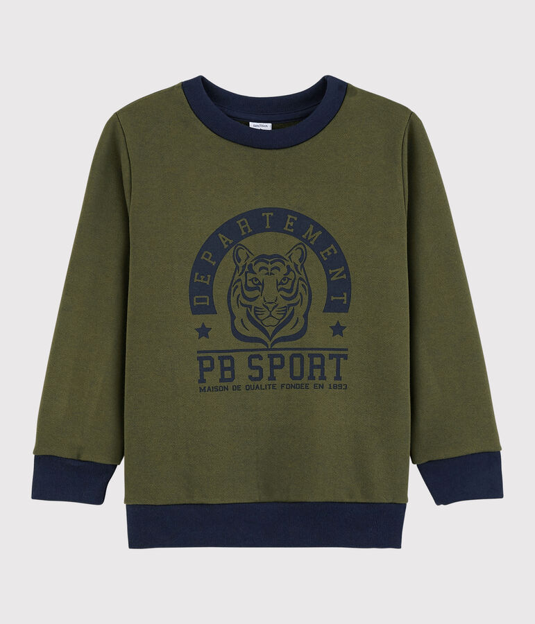 Sweatshirt jongens groen