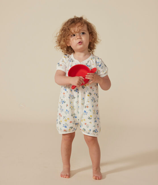 Lot de 2 combinaisons courtes en coton bébé variante 1