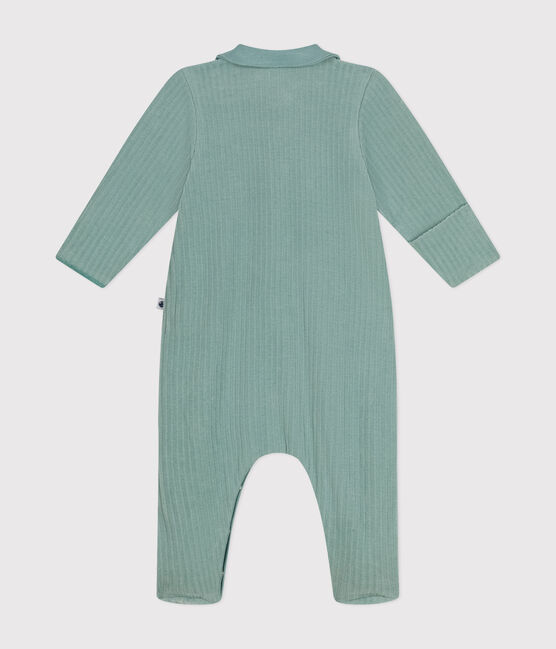Pyjama en velours bébé vert PAUL