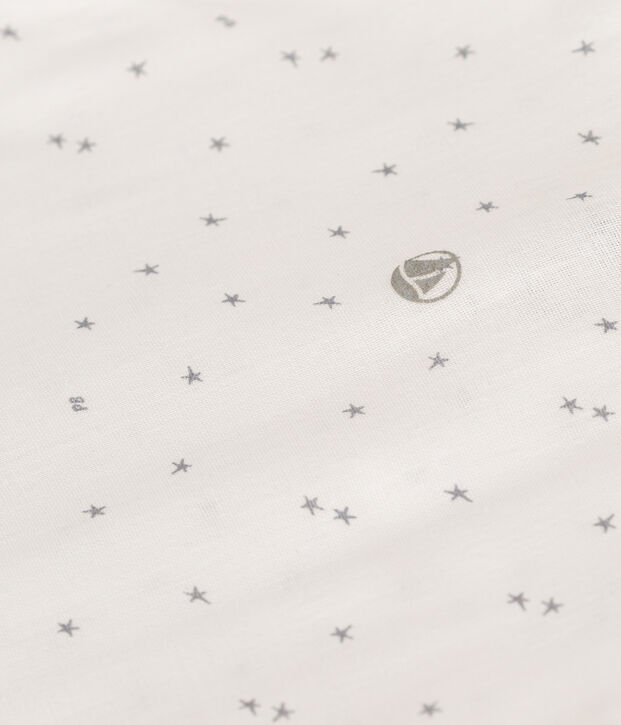 Katoenen babytrappelzakje TOG 1 wit/grijs