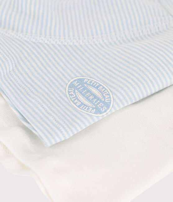 Lot de 2 boxers milleraies petit garçon en coton variante 1