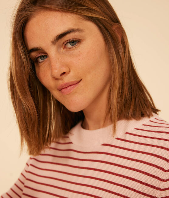 Pull rayé en coton femme SALINE/ FAMEUX