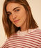 Pull rayé en coton femme SALINE/ FAMEUX