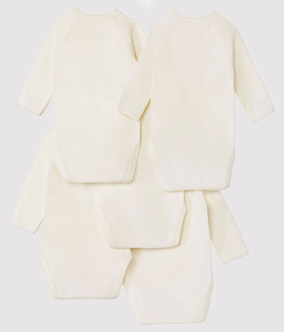 Set van 5 rompertjes pasgeborenen lange mouwen baby variante 1