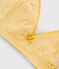Soutien-gorge triangle femme jaune BOUDOR/blanc MARSHMALLOW