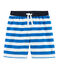 Strandshort voor jongens blauw RIYADH/wit MARSHMALLOW