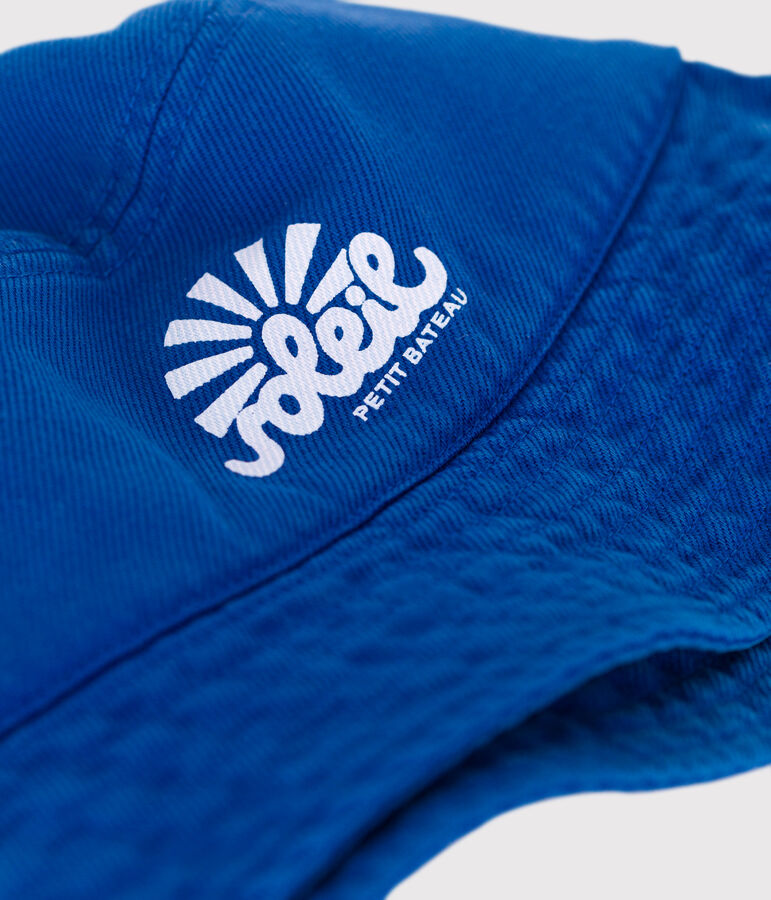 Bob uni enfant en coton bleu