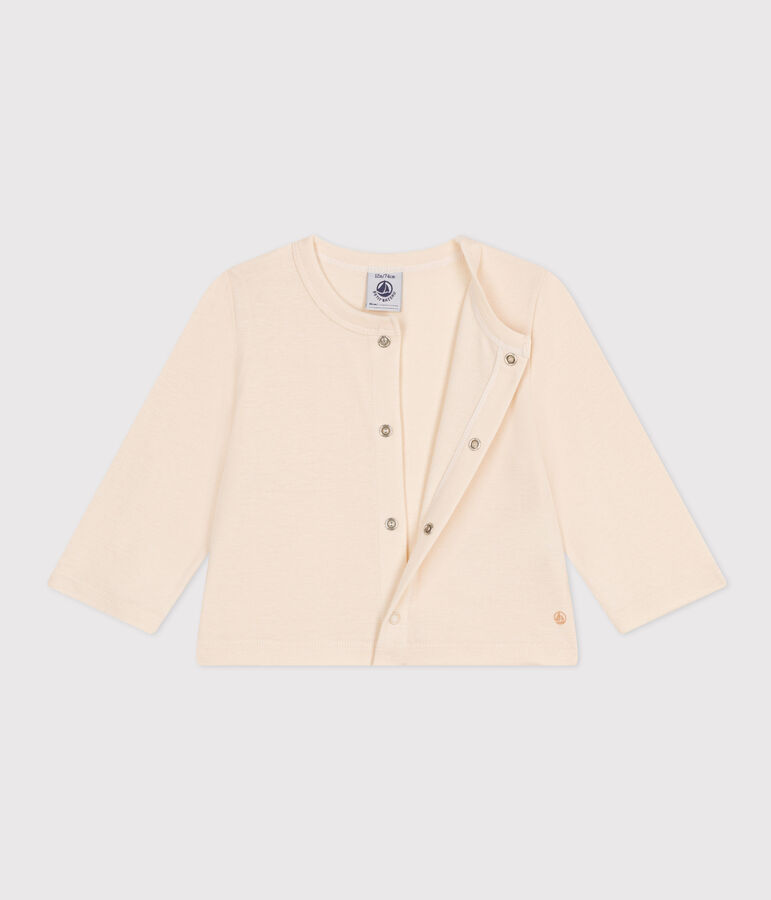 Katoenen babycardigan ecru