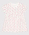Robe en molleton bébé avec body intégré blanc MARSHMALLOW/rouge PEPS