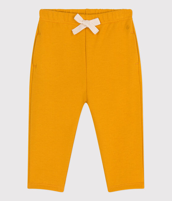 Broek in molton voor baby's geel BOUDOR
