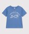 T-shirt met korte mouwen en print voor kinderen blauw