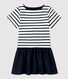 Robe en jersey et gaze de coton bio enfant fille