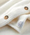 Set van twee babykleertjes, van katoen, merinowol en polyester wit MARSHMALLOW