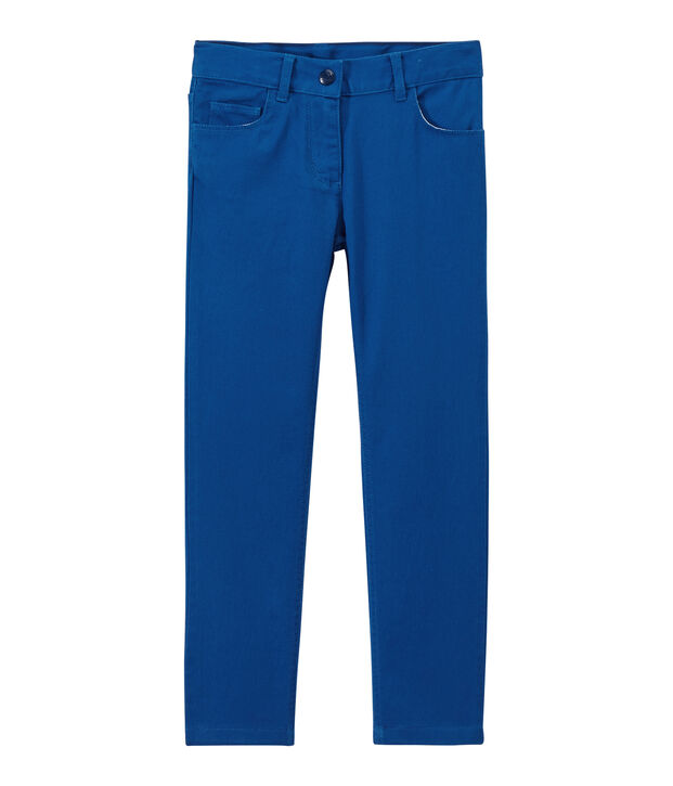 Gekleurde meisjesjeans blauw