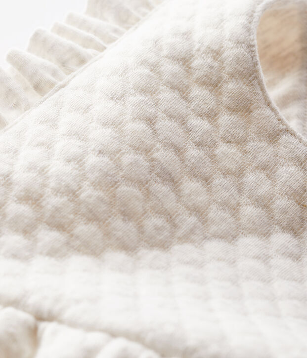 Salopette longue b&eacute;b&eacute; fille beige chin&eacute;