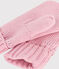 Gebreide wanten met fleecevoering voor kinderen roze CHARME