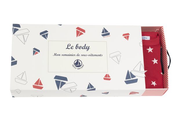Set met 5 body's met korte mouwen voor babyjongens multicouleur