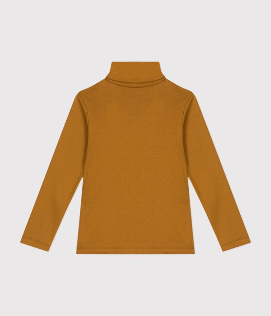Katoenen coltruitje voor jongens/meisjes bruin CUIVRE