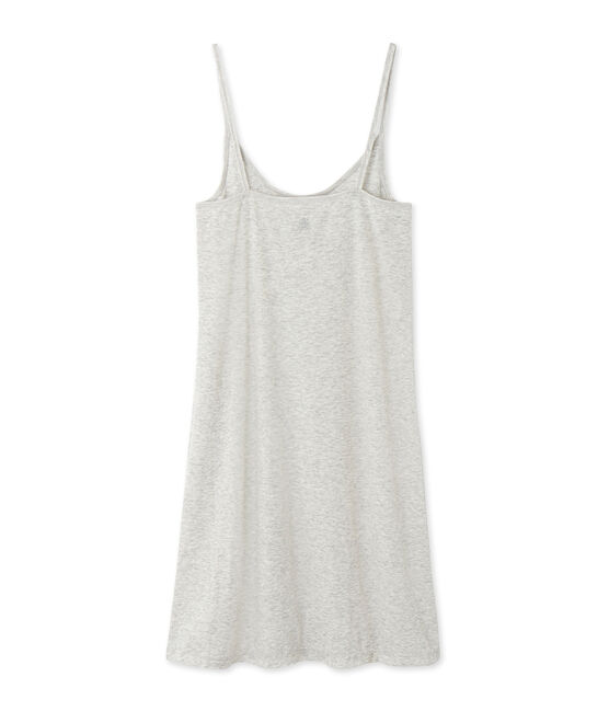 Chemise à bretelles femme en coton léger gris BELUGA CHINE