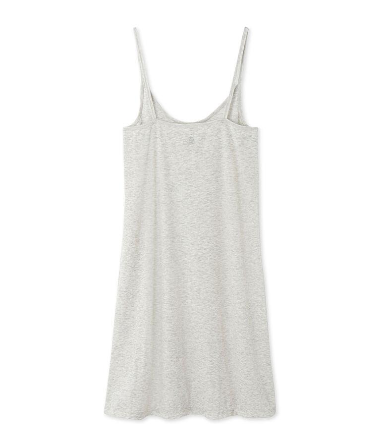 Chemise &agrave; bretelles femme en coton l&eacute;ger gris