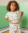 Pyjacourt Monsieur Madame en coton enfant blanc MARSHMALLOW/blanc MULTICO