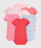 Verrassingsset met zeven body's met korte mouwen voor babymeisjes variante 1