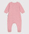 Bodyjama bébé en tubique petits cœurs rose CHARME/blanc MARSHMALLOW