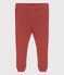 Legging en maille ajourée bébé marron OMBRIE