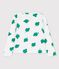 Cardigan imprimé en molleton enfant fille blanc MARSHMALLOW/vert GAZON