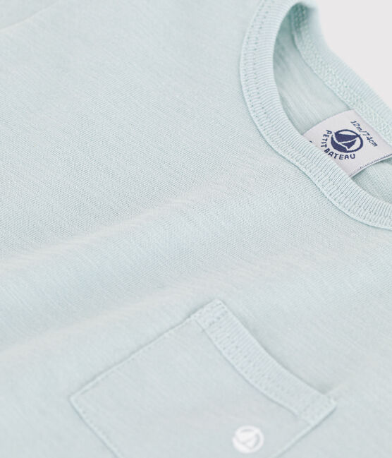 Tee-shirt manches courtes bébé en jersey flammé vert BULLE