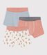 Lot de 3 boxers léopards en coton  petit garçon