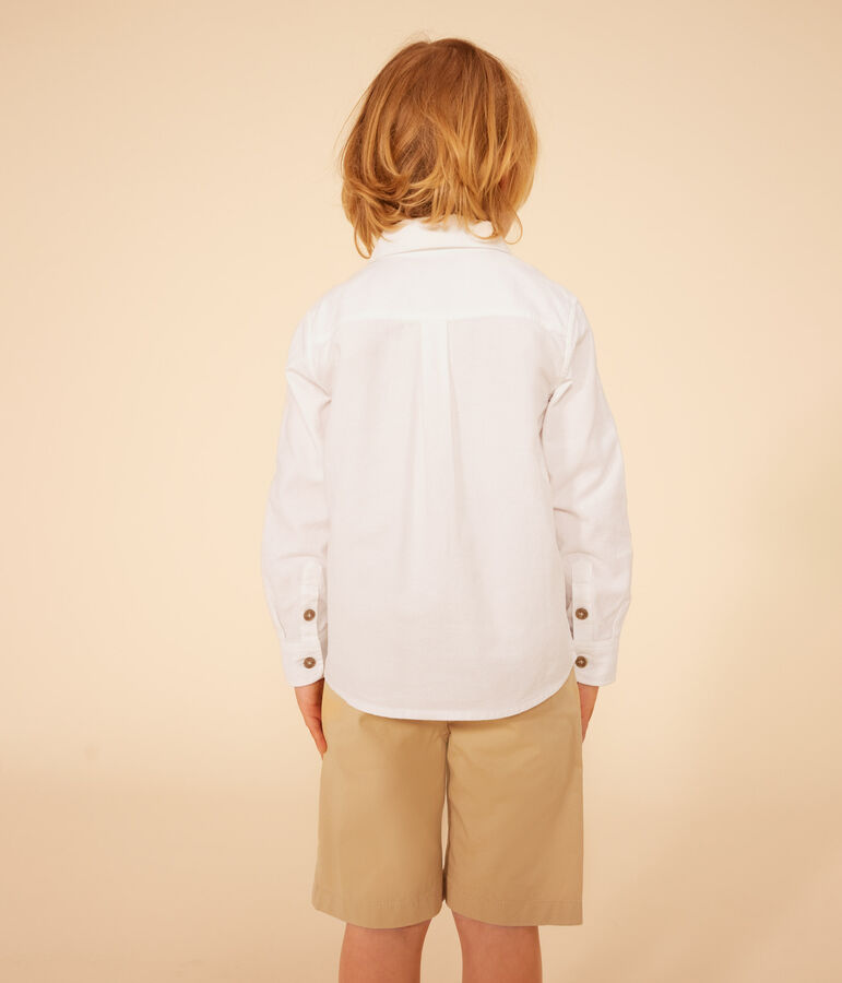 Chemise enfant gar&ccedil;on blanc ECUME