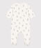 Pyjama in tubic met konijntjesprint wit MARSHMALLOW/grijs GRIS