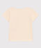 Tee-shirt floqué manches courtes enfant fille écru AVALANCHE