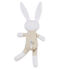 Babyknuffel konijn van jersey beige PERLIN/wit MARSHMALLOW