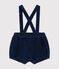 Short à bretelle en velours bébé CREPUSCULE
