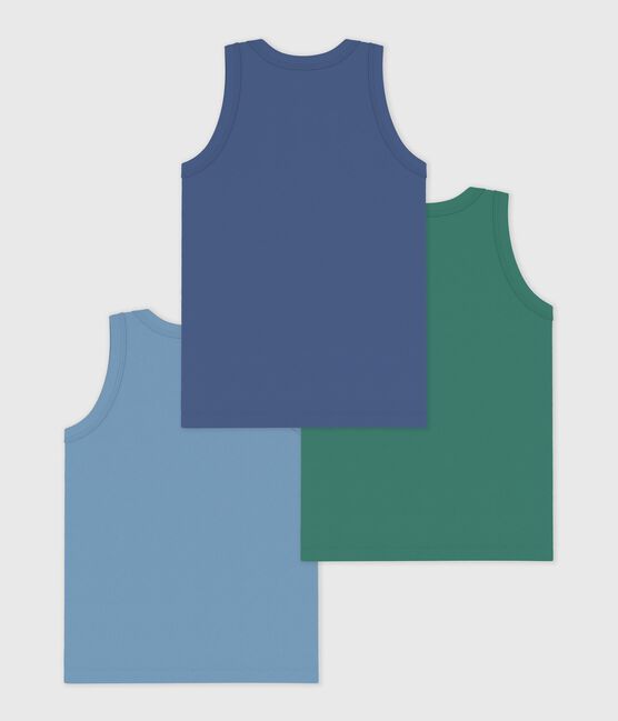 Lot de débardeurs enfant en coton uni variante 1