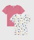 Lot de tee-shirts enfant en coton manches longues imprimé Paris