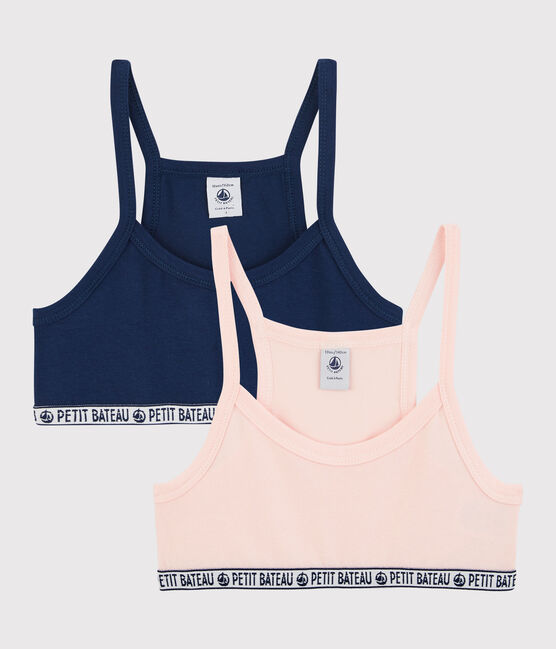 Lot de 2 brassières de sport petite fille en coton biologique variante 1