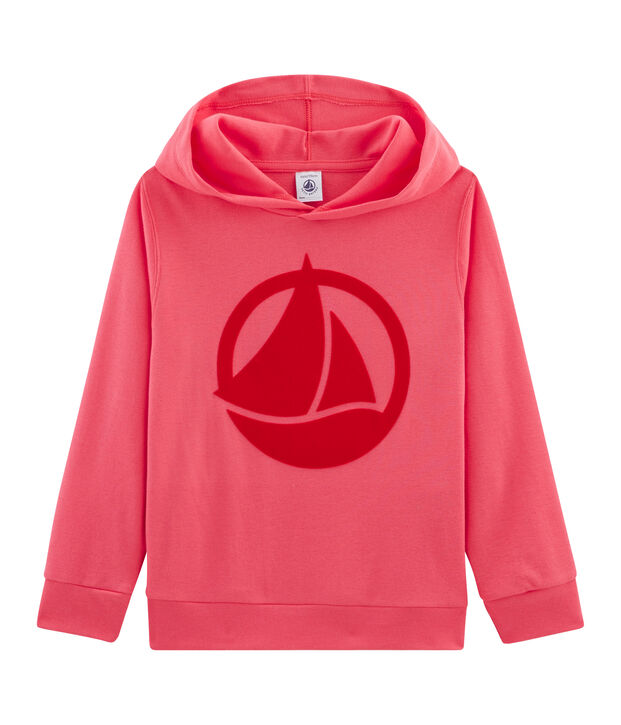 Sweater met capuchon kind roze