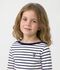 Marini&egrave;re iconique enfant en coton &eacute;pais blanc/bleu