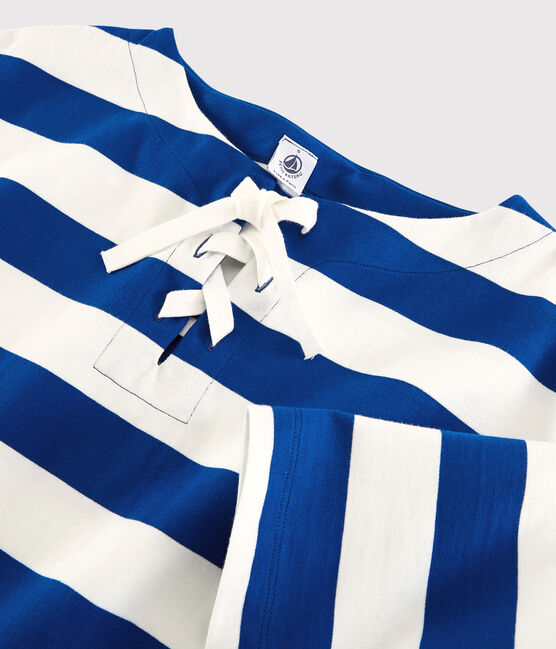 Marinière Femme bleu SURF/blanc MARSHMALLOW