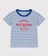 Gestreept katoenen T-shirt voor jongens/meisjes