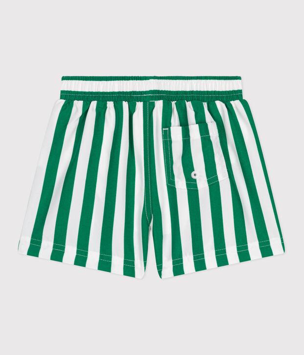 Short de bain b&eacute;b&eacute;, imprim&eacute; ray&eacute; vert/vert