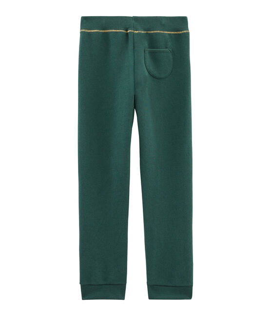 Pantalon molleton enfant fille vert SOUSBOIS