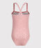 Meisjesbadpak uit 1 stuk met print PANTY/ MARSHMALLOW