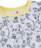 Pyjama petit garçon en côte gris BELUGA/blanc MULTICO