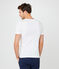 Tee-shirt manches courtes col V homme blanc ECUME