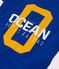 Jersey T-shirt met korte mouwen voor jongens blauw SURF